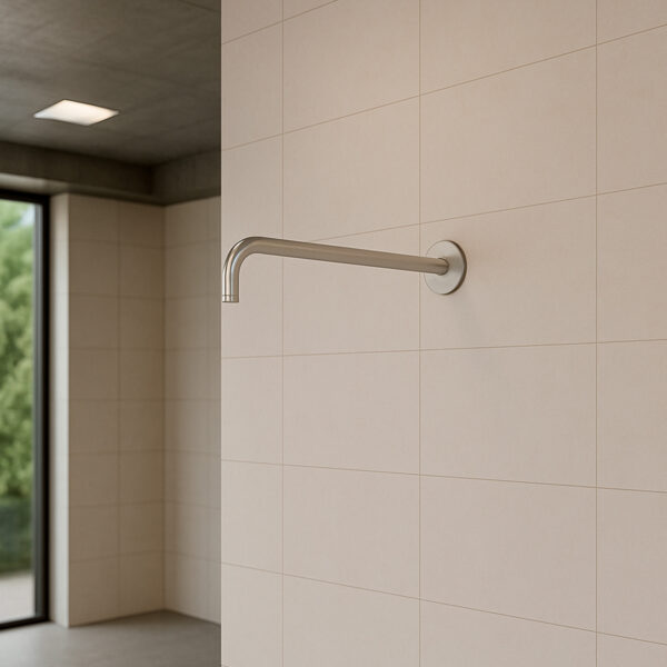 Satin Finish 316L Stainless Steel Wall-Mounted Shower Arm for Internal & External Use