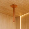 BRACCIO DOCCIA SOFFITTO LEVANTE LUNGO ORO ROSA Ambientata 100x100