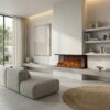CAMINETTO-ISARCO-150 Three-Sided Electric Fireplace with Realistic LED Flame