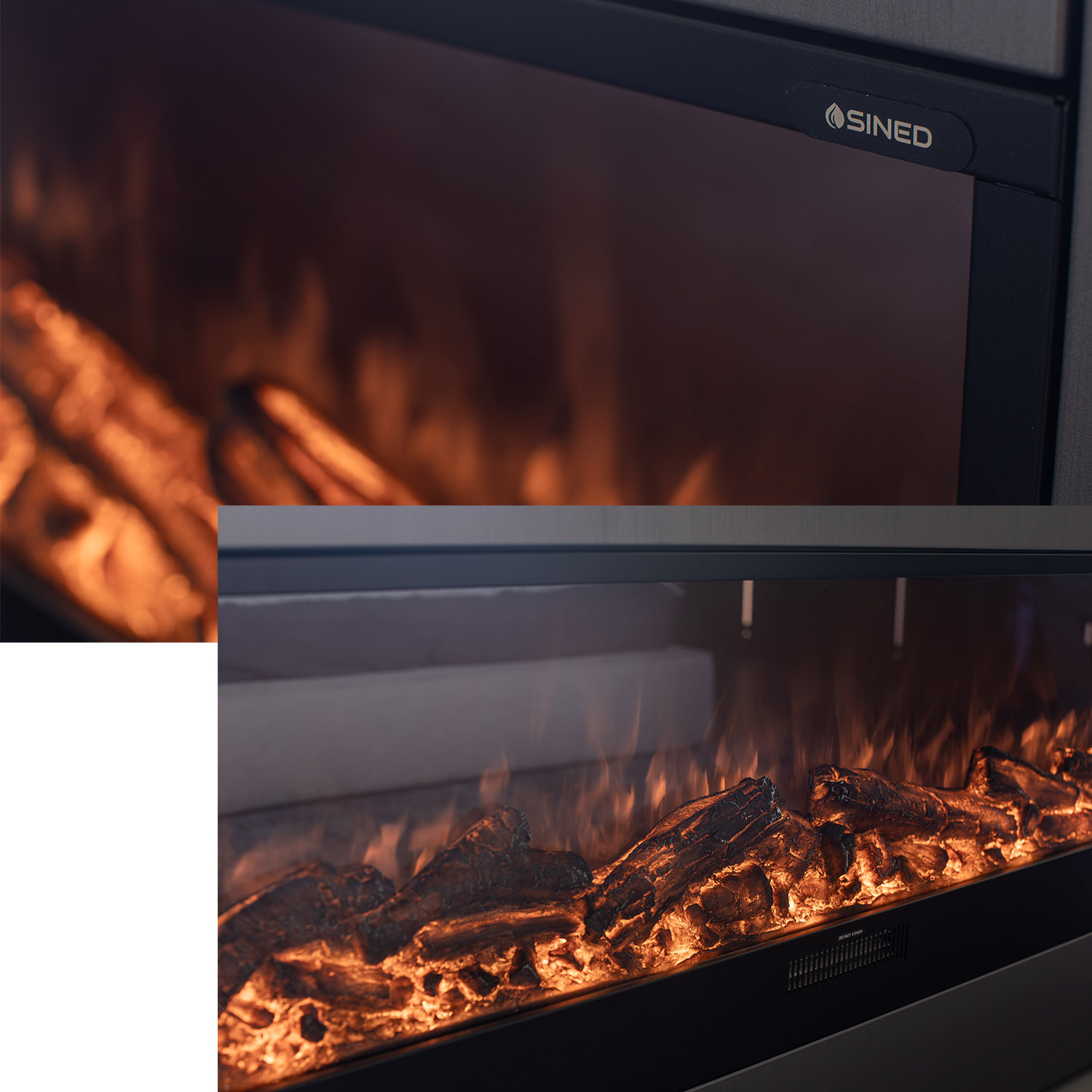CAMINETTO-ISPICA-108-2 realistic LED flame effect