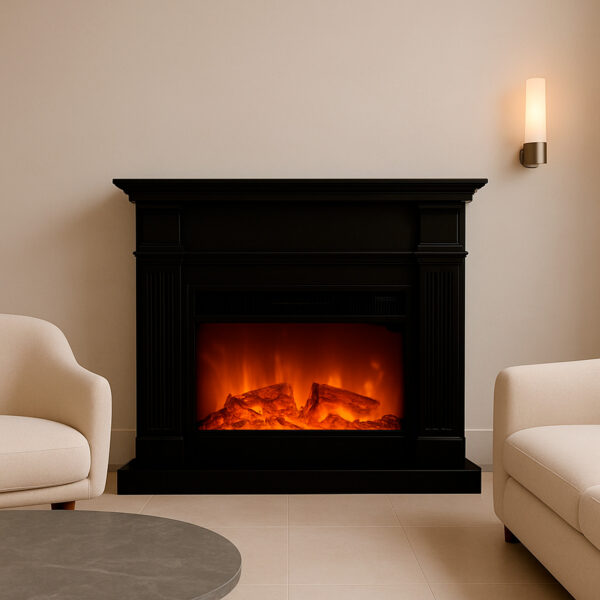 Transform your space with the sined camino-caldera-xxl-black electric fireplace - a blend of elegance and functionality. Enjoy super realistic flame e
