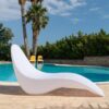 CHAISE LONGUE SIRIO BIANCA Ambientata 100x100