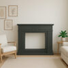 CORNICE-CAMINO-LIPARI-GRIGIO Mpc Lipari Grey Fireplace Frame for Vulcan Electric Fireplace or Burner