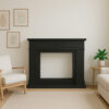 CORNICE CAMINO LIPARI NERO Ambientata 100x100