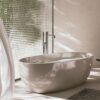 DOCCIA CARLOFORTE INOX Ambientata 100x100