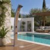 DOCCIA ELLA GRIGIA WOOD Ambientata 100x100