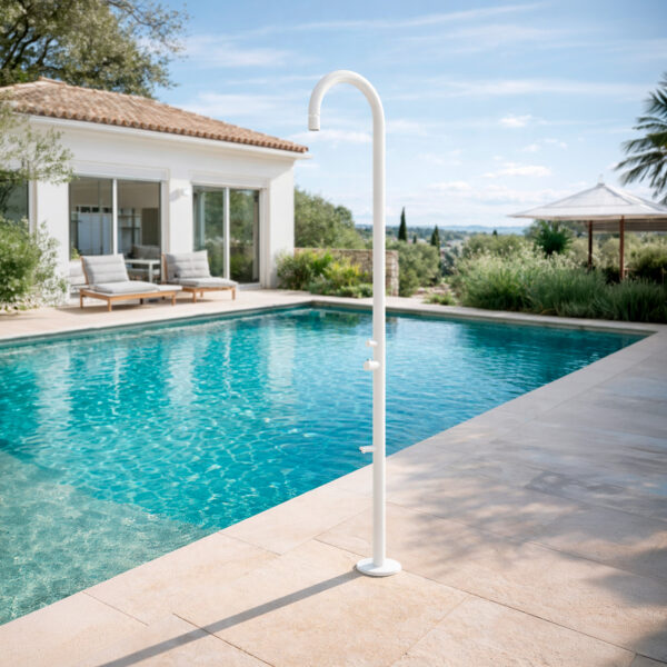 White 316L Stainless Steel Shower with Corrosion Resistance and Durability for Refined Use – Orosei