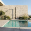 High-Quality Black Stainless Steel Outdoor and Indoor Pool Shower with Mixer and Footwash