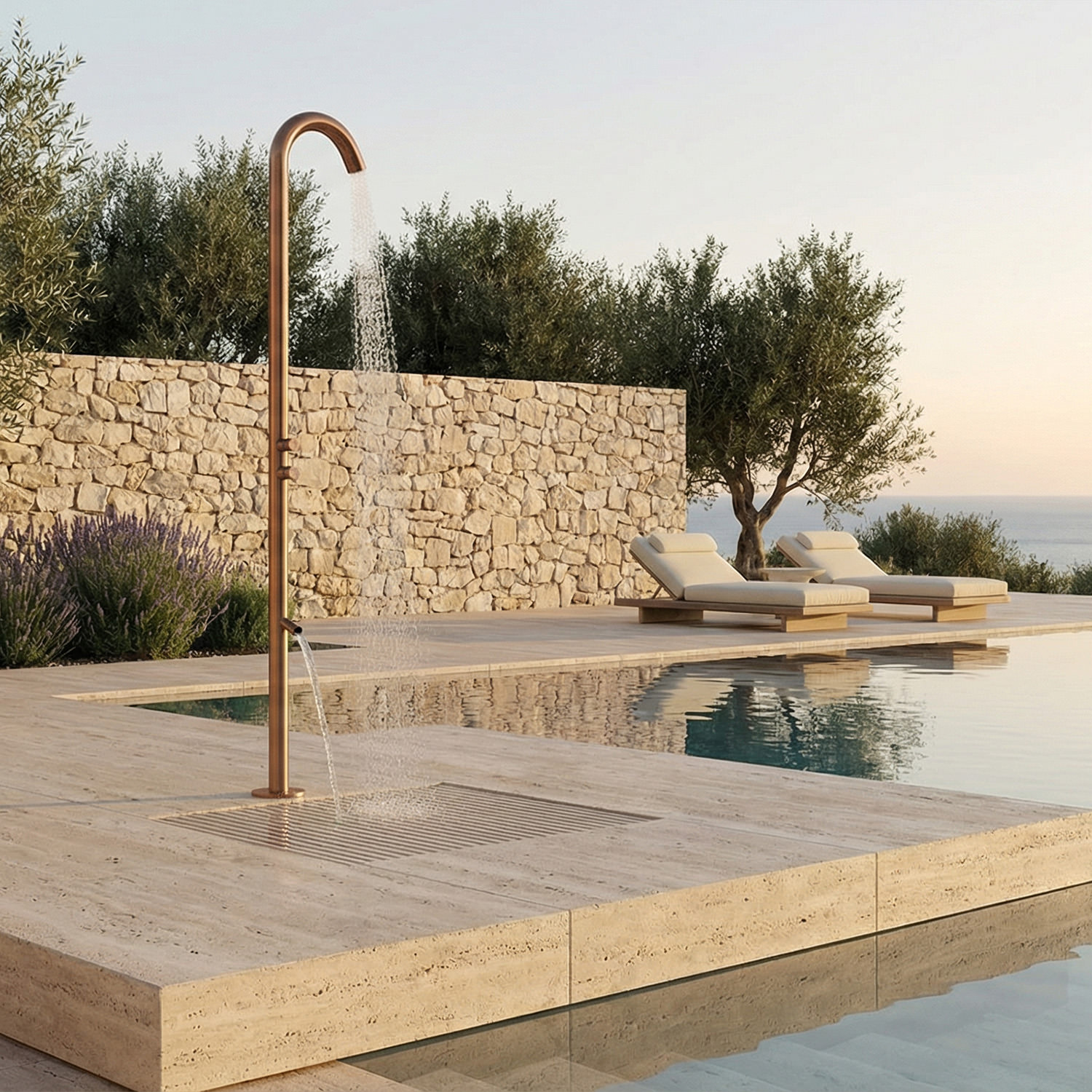 DOCCIA-QUARTU-DOPPIO-TMP-ORO-ROSA-ambientata DOCCIA-QUARTU-DOPPIO-TMP-ORO-ROSA