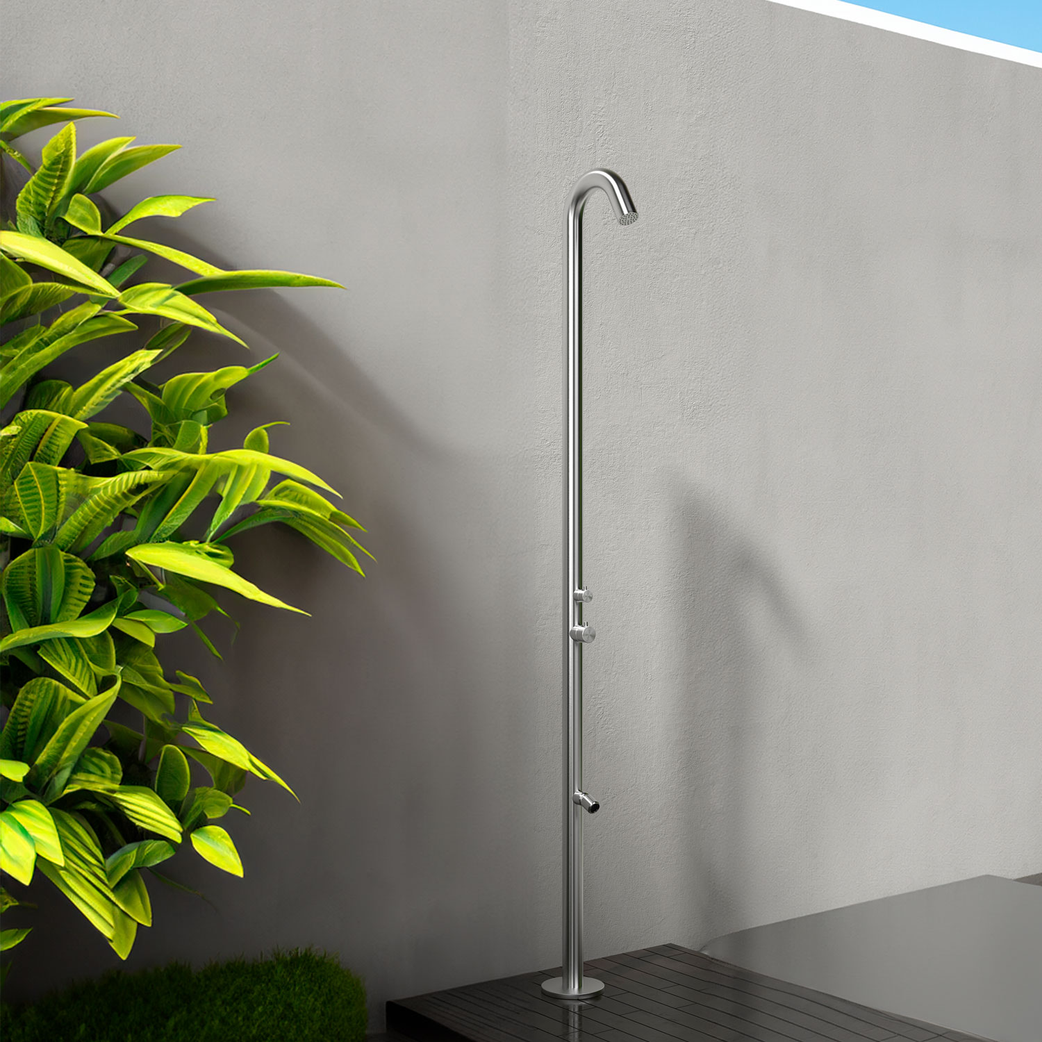 DOCCIA-QUARTU-INOX-ambientata DOCCIA-QUARTU-INOX