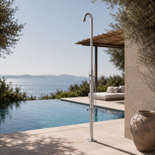 Stintino satin stainless steel AISI 316L shower