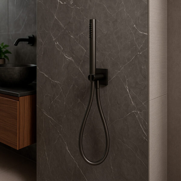 PVD-Finished Gunmetal 316L Stainless Steel Hand Shower with Universal Connection for Indoor and Outdoor Use – SINED