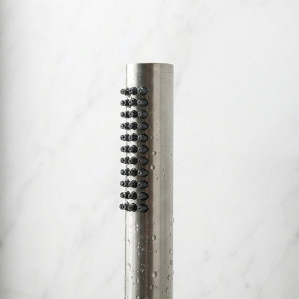 Satin Finish Stainless Steel Showerhead with Universal Connection