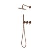 KIT DOCCIA PARETE ACQUA FREDDA 25 ORO ROSA 100x100