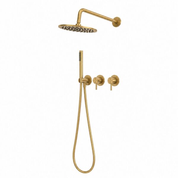 30 cm Wall-Mounted Shower Concealed Kit Gold 316L Stainless Steel