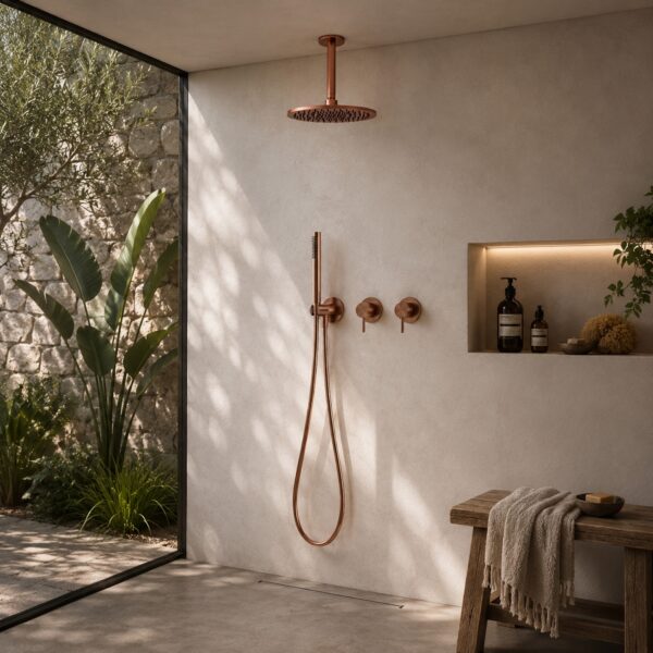 25 cm Wall-Mounted Built-In Shower Kit