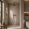 KIT DOCCIA SOFFITTO ACQUA FREDDA LUNGO 25 CANNA FU Ambientata 100x100