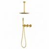 KIT DOCCIA SOFFITTO ACQUA FREDDA LUNGO 30 ORO 100x100