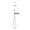 KIT DOCCIA SOFFITTO CORTO 25 INOX 100x100