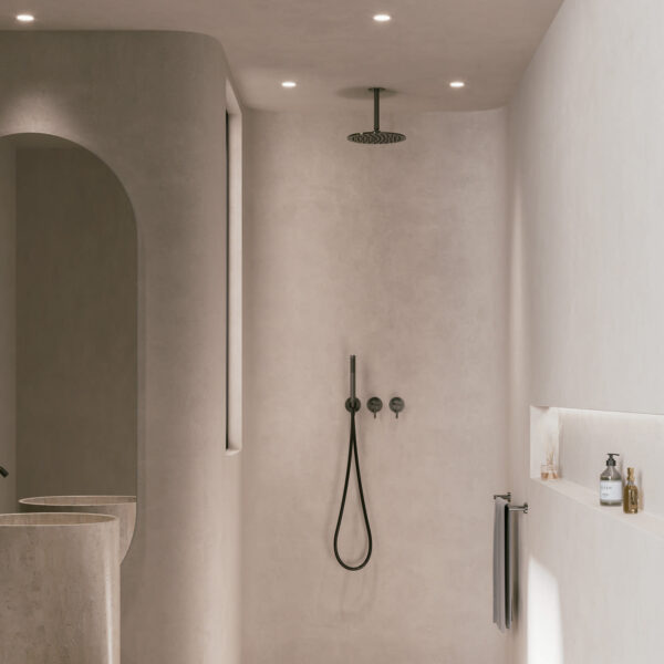 Elegant 30cm Ceiling Shower Kit with 24cm Long Arm