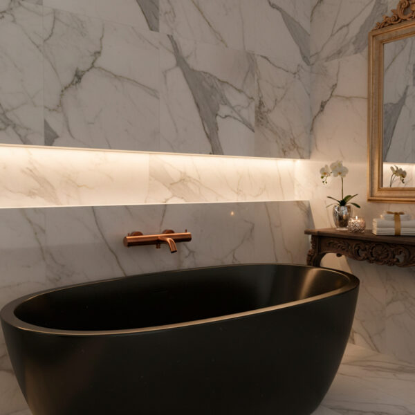 Rose Gold PVD Finish Wall-Mounted Bath and Shower Mixer