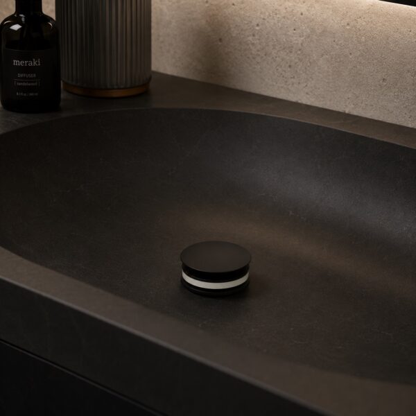 Black 316L Stainless Steel PVD Drain Waste Trap