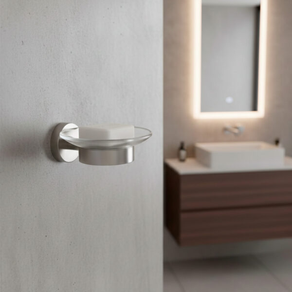 Sleek Satin Finish 316L Stainless Steel Wall-Mounted Soap Dispenser