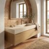 RUBINETTO-LAVABO-LEVANTE-ALTO-ORO-ROSA RUBINETTO LAVABO LEVANTE ALTO ORO ROSA Ambientata 100x100
