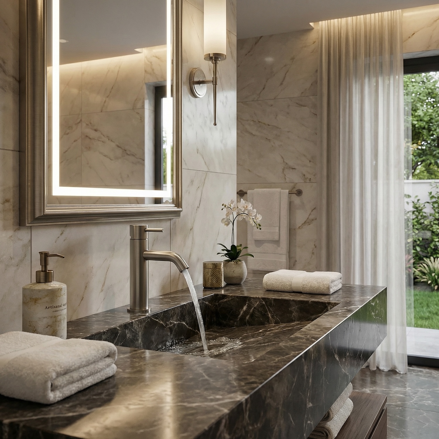 RUBINETTO-LAVABO-LEVANTE-BASSO-CANNA-FUCILE-ambientata RUBINETTO-LAVABO-LEVANTE-BASSO-CANNA-FUCILE