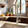 RUBINETTO-LAVELLO-LEVANTE-ESTRAIBILE-INOX RUBINETTO LAVELLO LEVANTE ESTRAIBILE INOX Ambientata 100x100