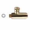 RUBINETTO PIEDI CURVO ORO 100x100