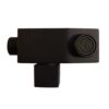 RUBINETTO PIEDI QUADRO NERO 100x100
